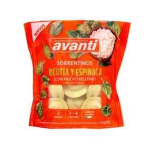 Sorrentinos Ricota y Espinaca Avanti 500g
