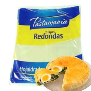 Tapas tarta redondas hojaldre x2 Pastamanía