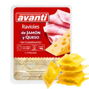 Ravioles jamón y queso 500g Avanti