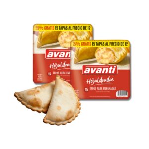 Tapas empanadas hojaldre 12*15 unid Avanti