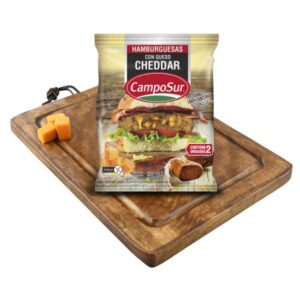 Hamburguesa con cheddar camposur x2 unidades