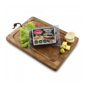 Morcilla Salada e/v c/queso y aceutinas x2 unid