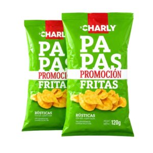 Papa fritas 120grs s/sal packx2